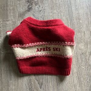Abercrombie & Fitch Red Knit Pet Sweater